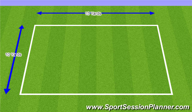 Football/Soccer Session Plan Drill (Colour): 5v2 Warm-up