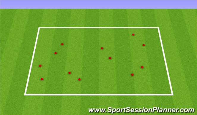 Football/Soccer Session Plan Drill (Colour): Decision Making First Touch