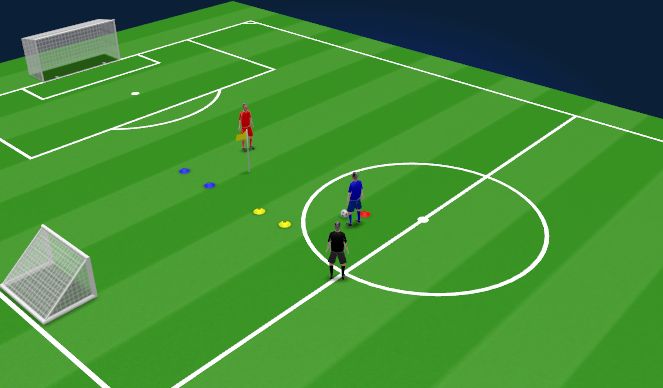 Football/Soccer Session Plan Drill (Colour): Animation 1