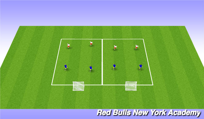 Football/Soccer Session Plan Drill (Colour): Main 3