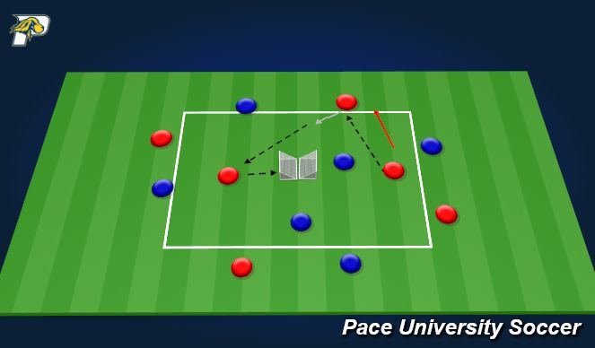 Football/Soccer Session Plan Drill (Colour): Double Pug