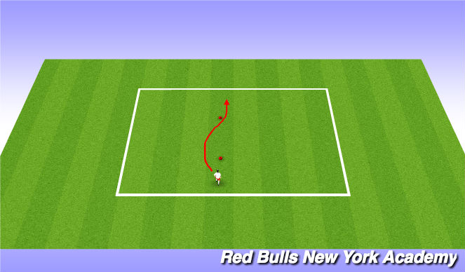 Football/Soccer Session Plan Drill (Colour): Warm up