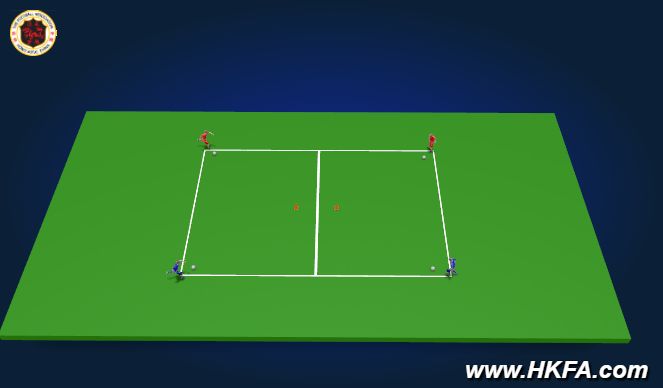 Football/Soccer Session Plan Drill (Colour): Warmup