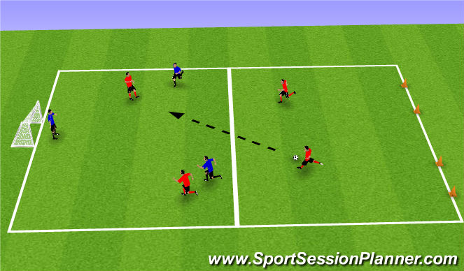 Football/Soccer Session Plan Drill (Colour): ESSG