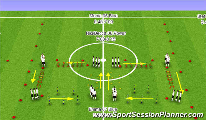 Football/Soccer Session Plan Drill (Colour): SQ Set Up Monday