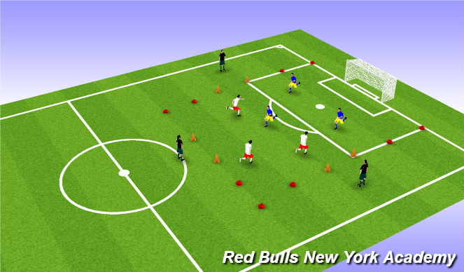 Football/Soccer Session Plan Drill (Colour): Screen 4