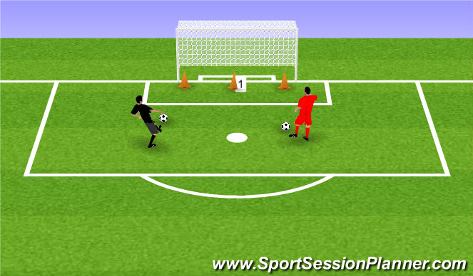 Football/Soccer Session Plan Drill (Colour): Oefening 1