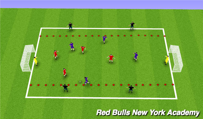 Football/Soccer Session Plan Drill (Colour): Small Sided Game