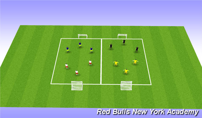 Football/Soccer Session Plan Drill (Colour): Tournament