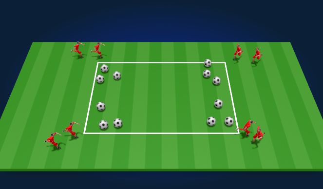 Football/Soccer Session Plan Drill (Colour): Skills Practice