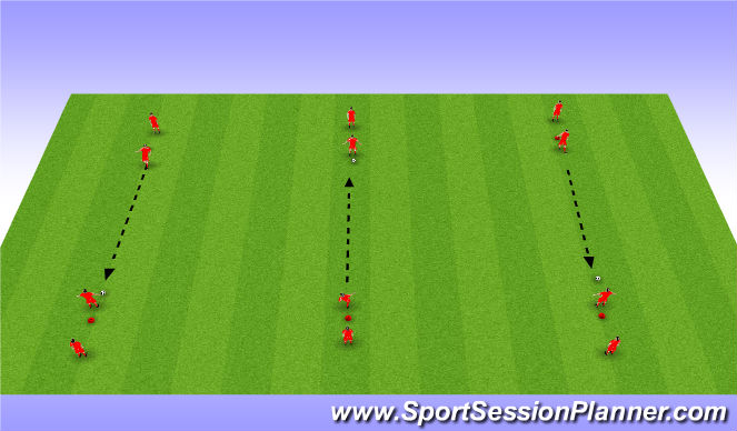 Football/Soccer Session Plan Drill (Colour): Technical