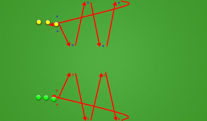 Football/Soccer Session Plan Drill (Colour): Relay Race