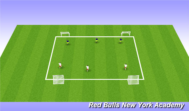 Football/Soccer Session Plan Drill (Colour): Practice 3