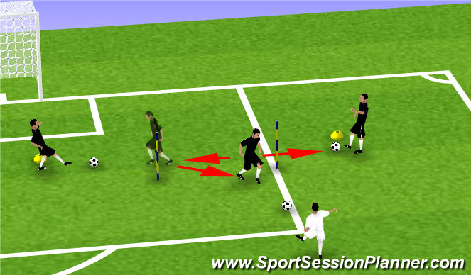 Football/Soccer Session Plan Drill (Colour): Screen 4