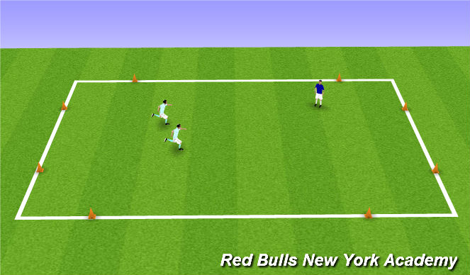 Football/Soccer Session Plan Drill (Colour): Warm up