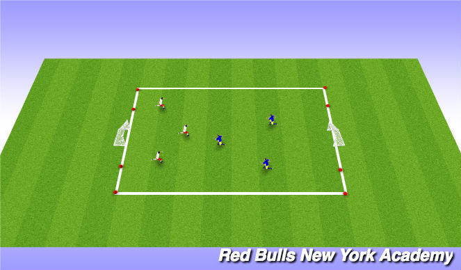 Football/Soccer Session Plan Drill (Colour): Conditioned game