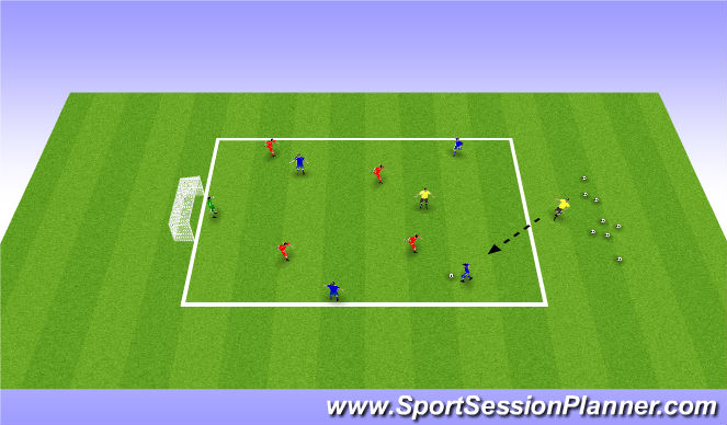 Football/Soccer Session Plan Drill (Colour): Screen 1