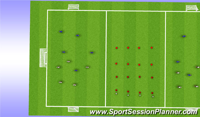 Football/Soccer Session Plan Drill (Colour): Small side: 5v5