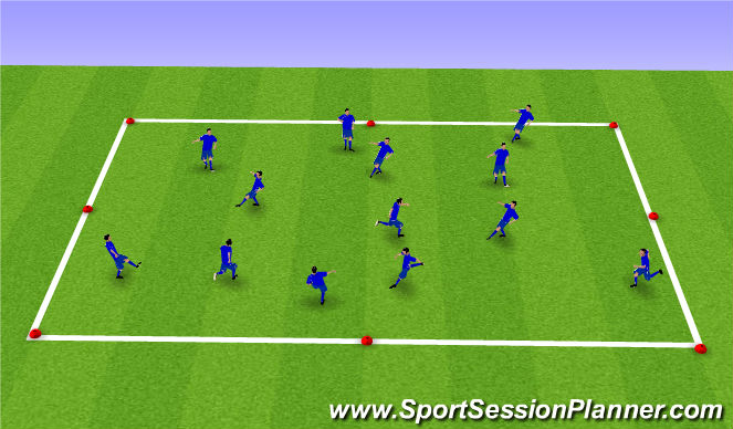 Football/Soccer Session Plan Drill (Colour): Ball mastery