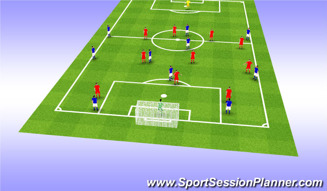 Football/Soccer Session Plan Drill (Colour): Screen 3