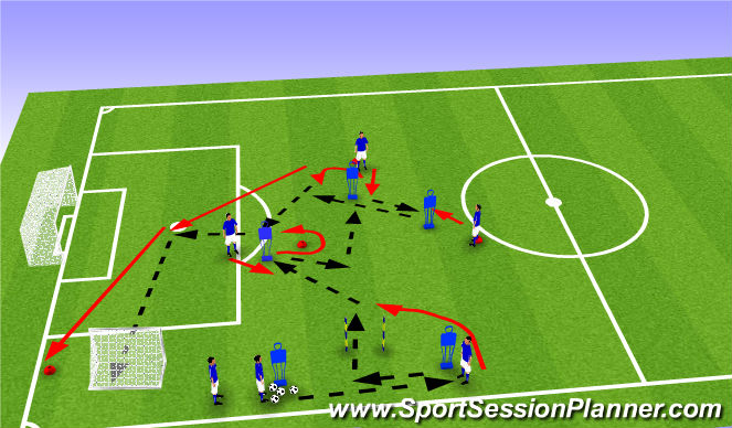 Football/Soccer Session Plan Drill (Colour): Screen 1