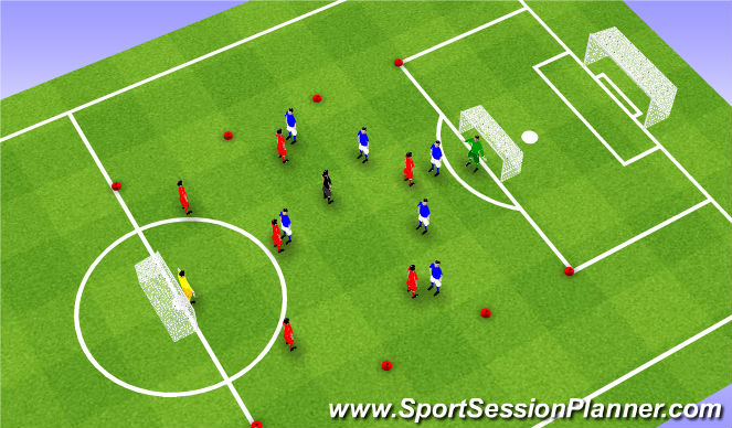 Football/Soccer Session Plan Drill (Colour): Screen 3