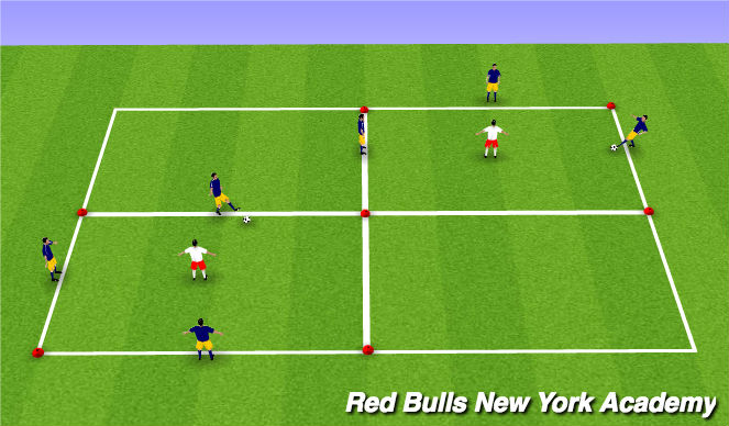 Football/Soccer Session Plan Drill (Colour): Warm-Up