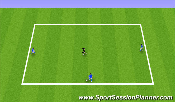 Football/Soccer Session Plan Drill (Colour): 3v1 (Arrival Game)