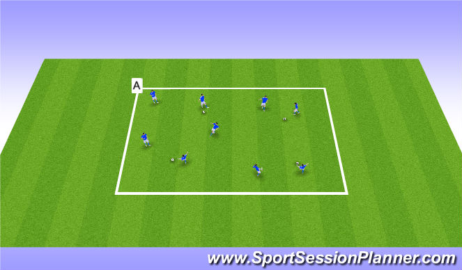 Football/Soccer Session Plan Drill (Colour): Passing & Receiving