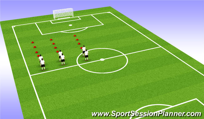 Football/Soccer Session Plan Drill (Colour): BM drill