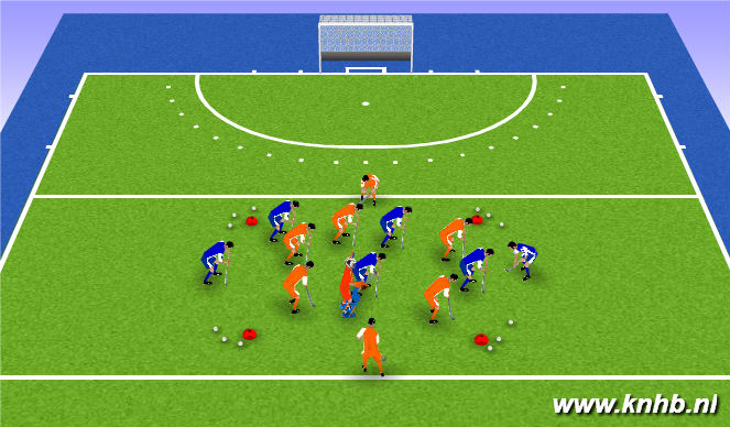 Hockey Session Plan Drill (Colour): Screen 1