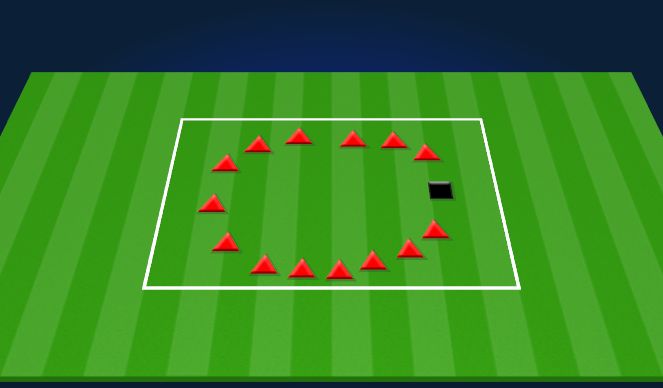 Football/Soccer Session Plan Drill (Colour): Bands