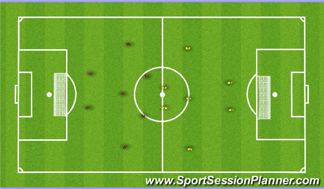 Football/Soccer Session Plan Drill (Colour): Aerobic Drill