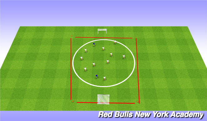 Football/Soccer Session Plan Drill (Colour): SAC warm-up