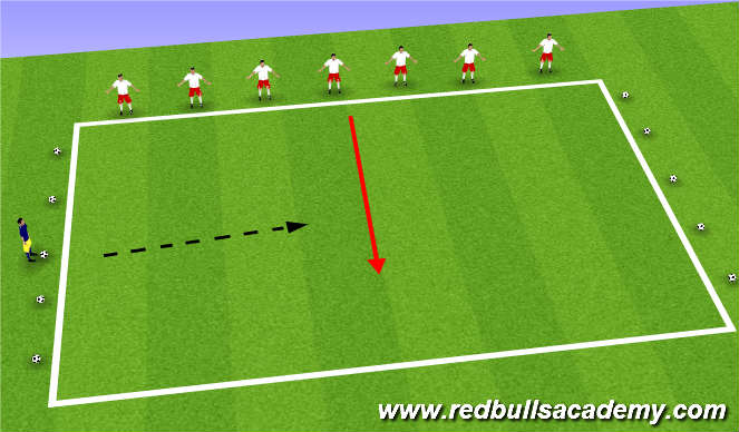Football/Soccer Session Plan Drill (Colour): Warm Up