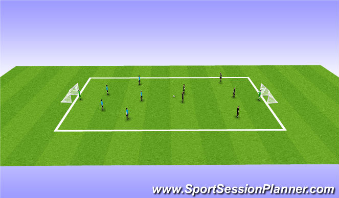 Football/Soccer Session Plan Drill (Colour): Screen 4