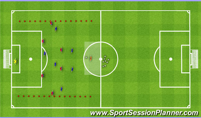 Football/Soccer Session Plan Drill (Colour): Game Training