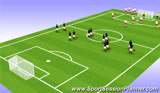Football/Soccer Session Plan Drill (Colour): Screen 3