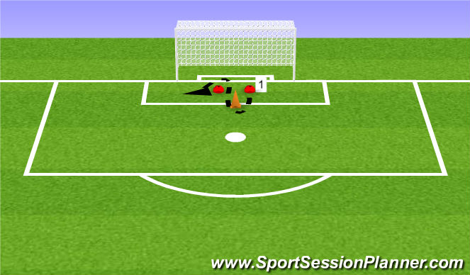 Football/Soccer Session Plan Drill (Colour): Oefening 4