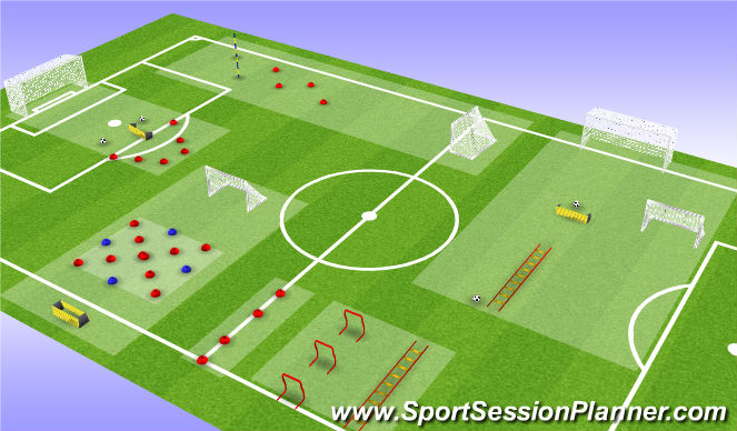 Football/Soccer Session Plan Drill (Colour): Screen 1