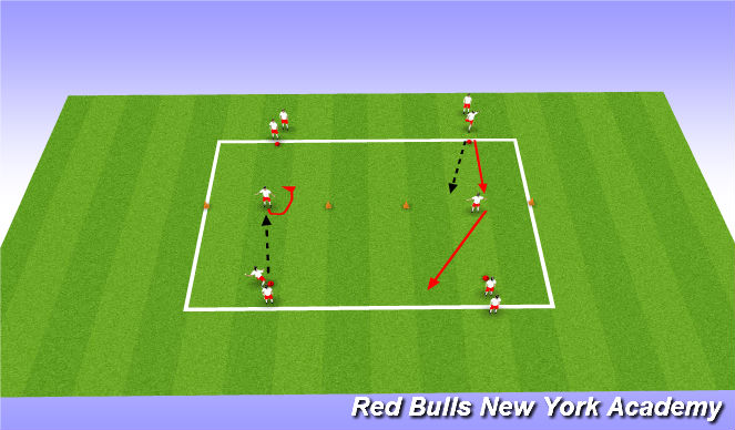 Football/Soccer Session Plan Drill (Colour): shooting for the stars