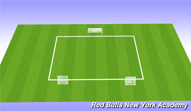 Football/Soccer Session Plan Drill (Colour): scrimmage