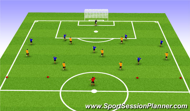 Football/Soccer Session Plan Drill (Colour): Analytic