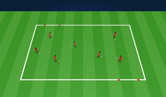 Football/Soccer Session Plan Drill (Colour): Ball Mastery