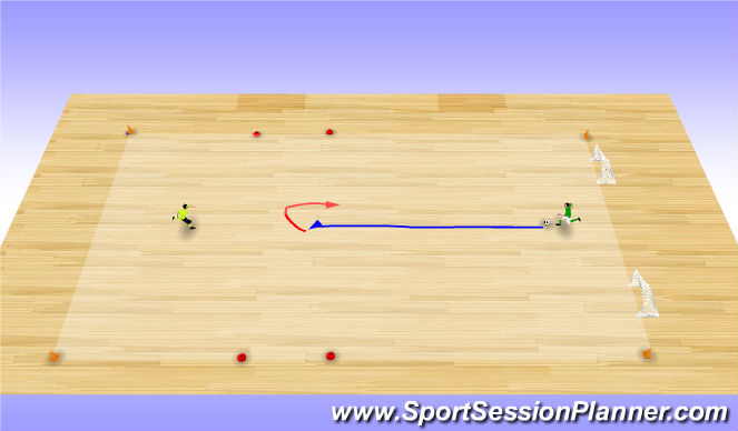 Futsal Session Plan Drill (Colour): Skill
