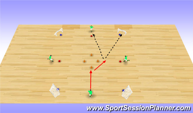 Futsal Session Plan Drill (Colour): Y Move