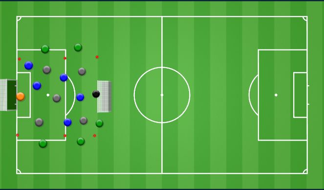 Football/Soccer Session Plan Drill (Colour): SSG