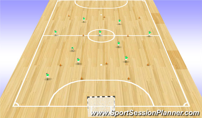 Futsal Session Plan Drill (Colour): Screen 1
