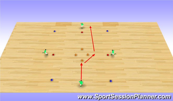 Futsal Session Plan Drill (Colour): Y Move