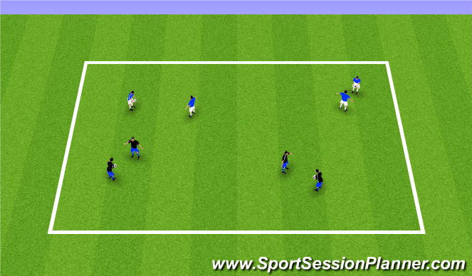 Football/Soccer Session Plan Drill (Colour): Receiving the ball in the air
